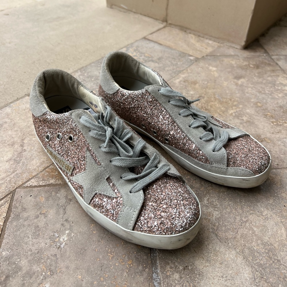 Golden Goose Deluxe Brand Rose Gold Sneakers